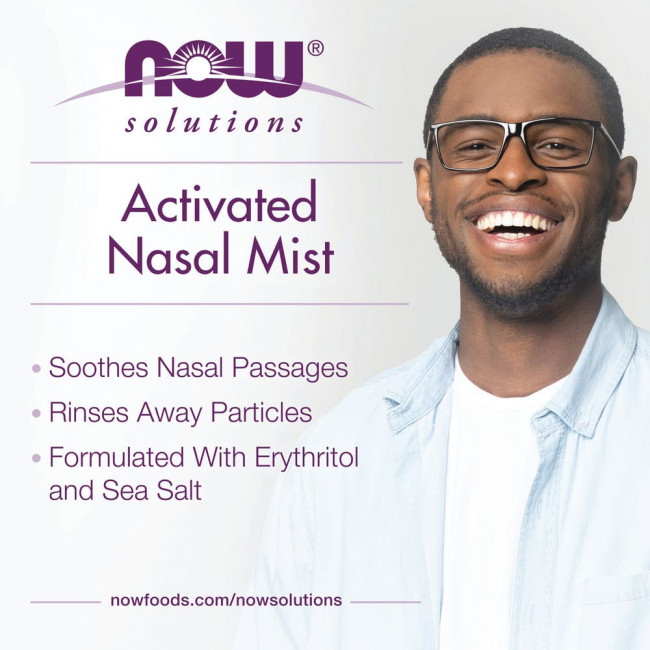 NOW Foods, Solutions, активированный спрей для носа, 59 мл (2 жидк. унции) NOW Foods, Solutions, активированный спрей для носа, 59 мл (2 жидк. унции)
