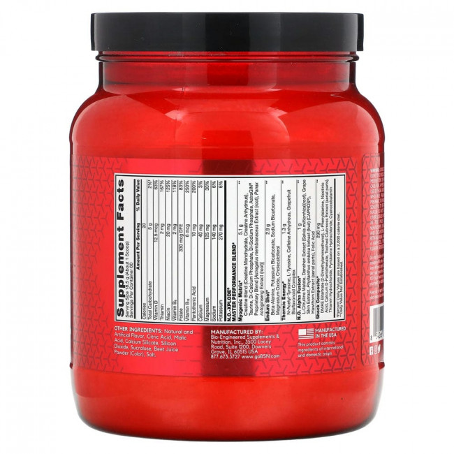 BSN, N.O.-Xplode, легендарный предтренировочный комплекс, арбуз, 1,11 кг (2,45 фунта)