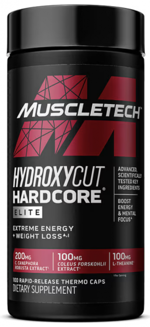 Hydroxycut, Серия Performance, Hydroxycut Hardcore, Elite, 100 термокапсул с быстрым высвобождением Hydroxycut, Серия Performance, Hydroxycut Hardcore, Elite, 100 термокапсул с быстрым высвобождением