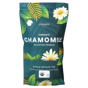 Cederberg Tea Co, Organic Chamomile, Caffeine Free, 100 Natural Teabags, 5.82 oz (165 g)