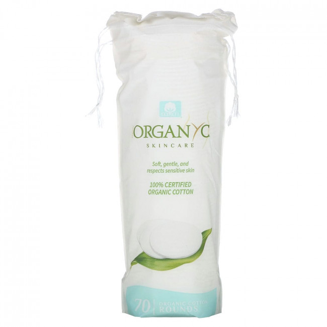 Organyc, органические ватные диски, 70 штук