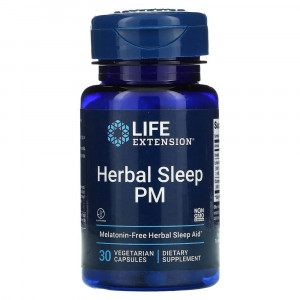 Life Extension, Herbal Sleep PM, 30 вегетарианских капсул