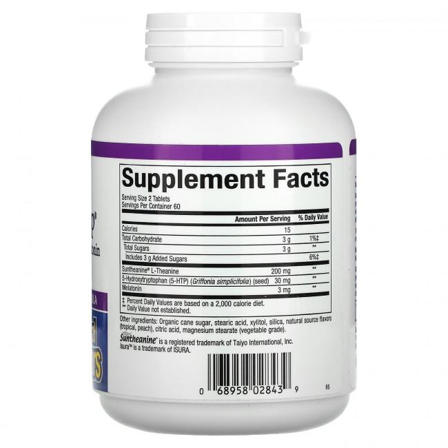 Natural Factors, Tranquil Sleep, 120 Chewable Tablets Natural Factors, Tranquil Sleep, 120 Chewable Tablets