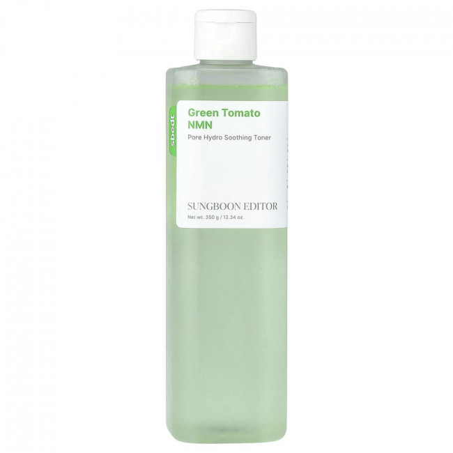 Sungboon Editor, Green Tomato NMN, успокаивающий тоник для пор, 12,34 унции (350 г)