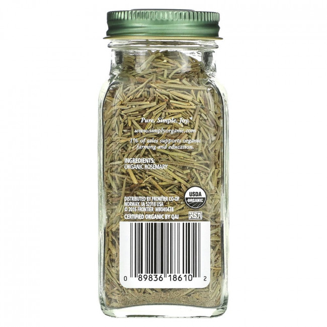 Simply Organic, Розмарин, 35 г (1,23 унции)