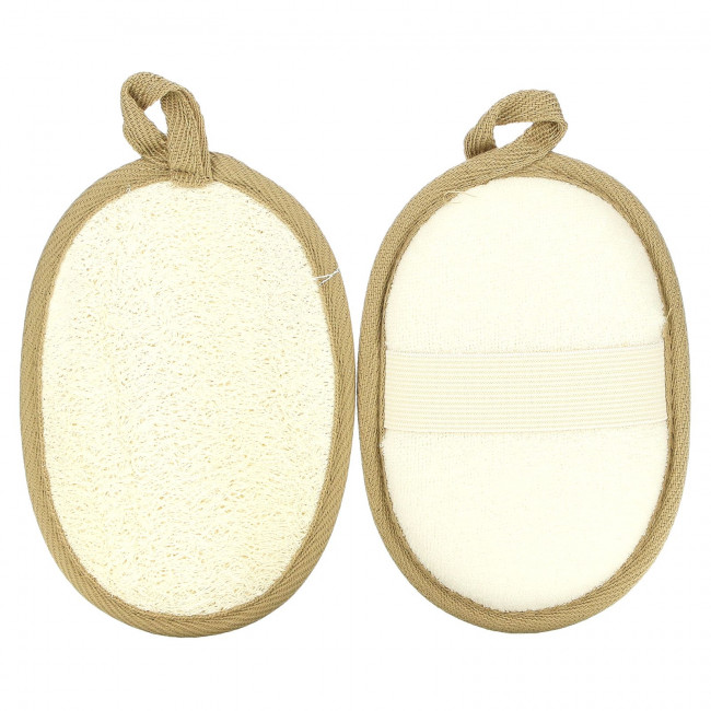 Beauty By Earth, Exfoliating Loofah, 2 Loofah Pads Beauty By Earth, Exfoliating Loofah, 2 Loofah Pads