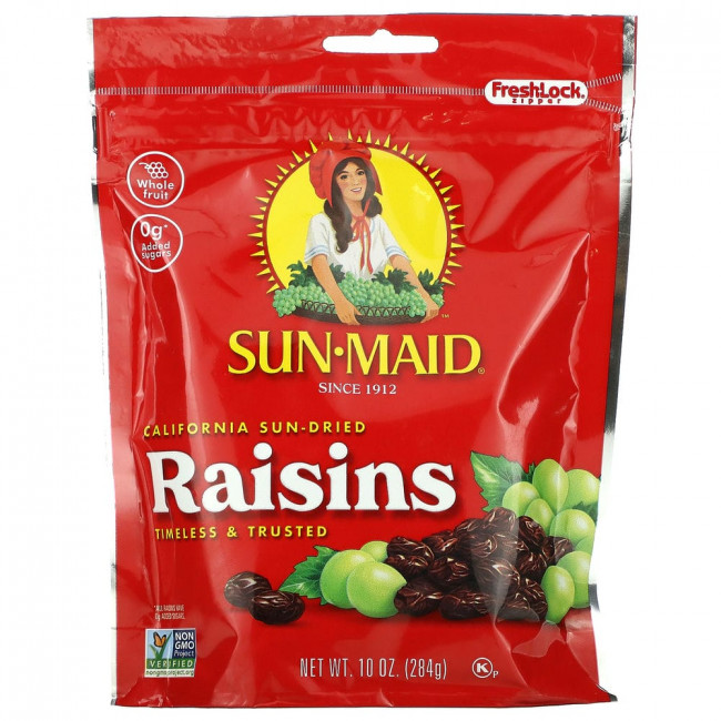 Sun-Maid, Калифорнийский сушеный на солнце изюм, 284 г (10 унций) Sun-Maid, Калифорнийский сушеный на солнце изюм, 284 г (10 унций)