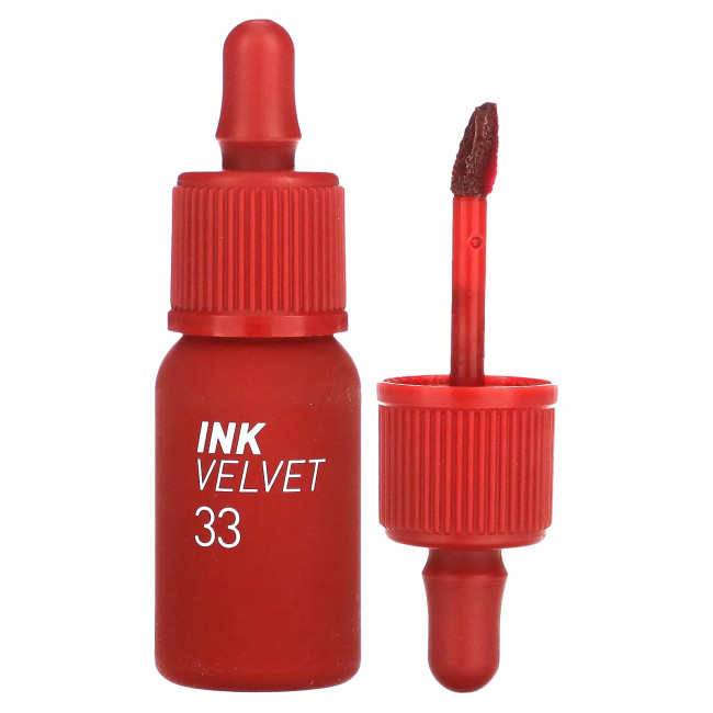Peripera, Тинт для губ Ink Velvet, 33 Pure Red, 4 г (0,14 унции) Peripera, Тинт для губ Ink Velvet, 33 Pure Red, 4 г (0,14 унции)