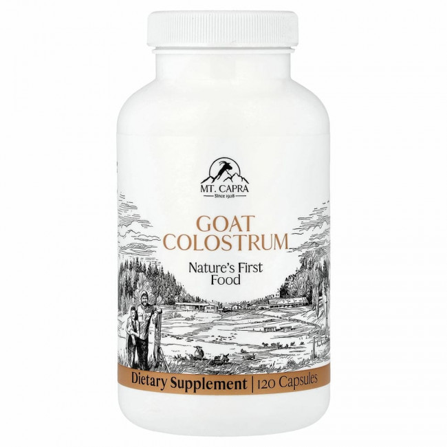 Mt. Capra, Capra Colostrum, молозиво из козьего молока, 120 капсул