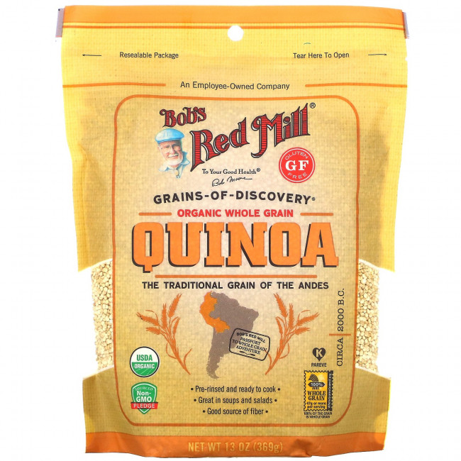 Bob's Red Mill, Органическая киноа из цельного зерна, 369 г (13 унций)