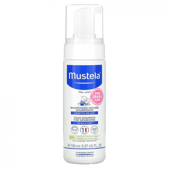 Mustela, шампунь-пенка для новорожденных, 150 мл (5,07 жидк. унции) Mustela, шампунь-пенка для новорожденных, 150 мл (5,07 жидк. унции)