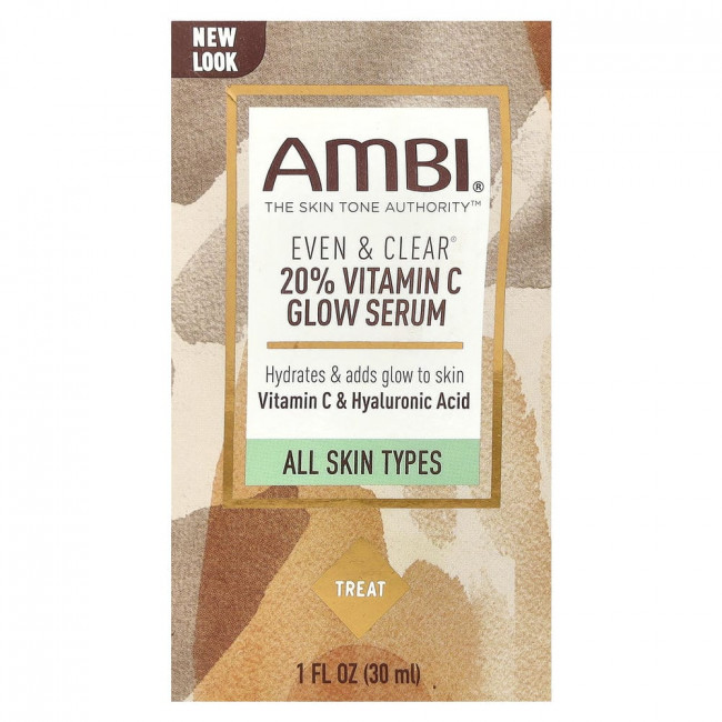 AMBI, Even & Clear®, сыворотка для сияния кожи с 20% витамином С, 30 мл (1 жидкая унция)
