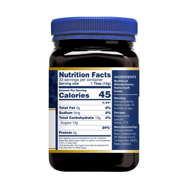 Manuka Health, Смесь меда манука, MGO 30+, 500 г (1,1 фунта) Manuka Health, Смесь меда манука, MGO 30+, 500 г (1,1 фунта)