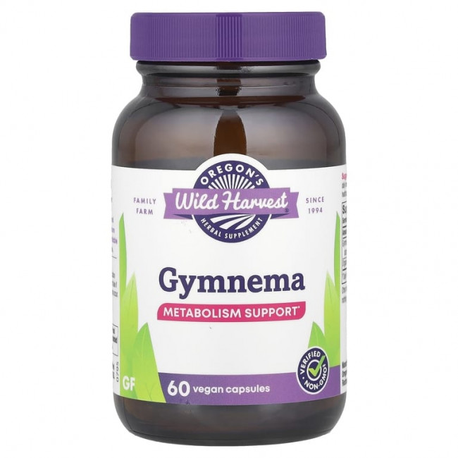 Oregon's Wild Harvest, Gymnema`` 60 веганских капсул