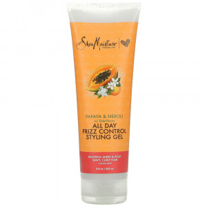 SheaMoisture, гель для укладки против пушения волос в течение всего дня, папайя, нероли и цветки бузины, 237 мл (8 жидк. унций)