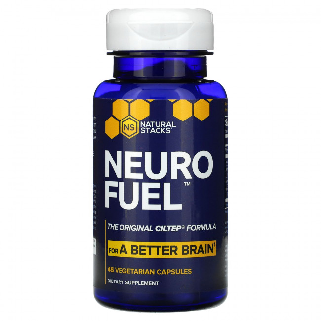 Natural Stacks, Neuro Fuel, 45 вегетарианских капсул Natural Stacks, Neuro Fuel, 45 вегетарианских капсул