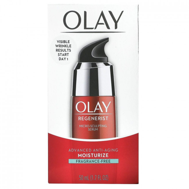 Olay, Regenerist, микромоделирующая сыворотка, без отдушек, 50 мл (1,7 жидк. унции) Olay, Regenerist, микромоделирующая сыворотка, без отдушек, 50 мл (1,7 жидк. унции)
