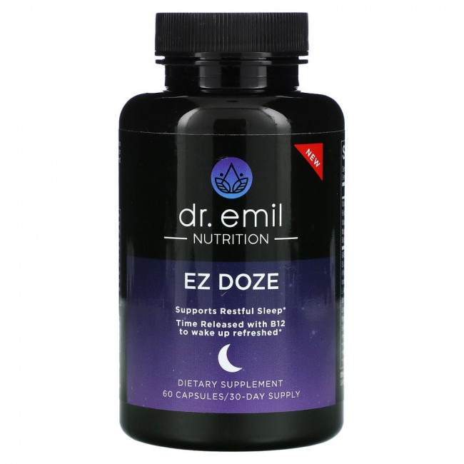 Dr Emil Nutrition, EZ DOZE`` 60 капсул Dr Emil Nutrition, EZ DOZE`` 60 капсул
