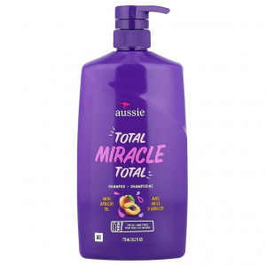 Aussie, Total Miracle, шампунь с абрикосовым маслом, для всех типов волос, 778 мл (26,2 жидк. унции)
