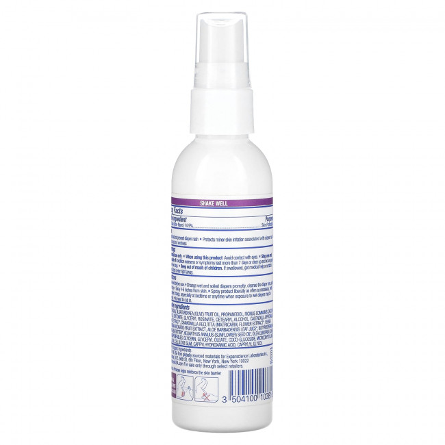 Mustela, Diaper Rash, спрей, без отдушек, 88 мл (3 жидк. Унции)