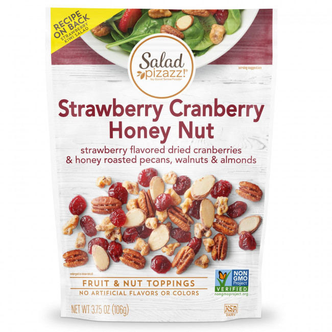 Salad Pizazz!, Fruit & Nut Toppers, клубника, клюква, мед и орех, 106 г (3,75 унции) Salad Pizazz!, Fruit & Nut Toppers, клубника, клюква, мед и орех, 106 г (3,75 унции)