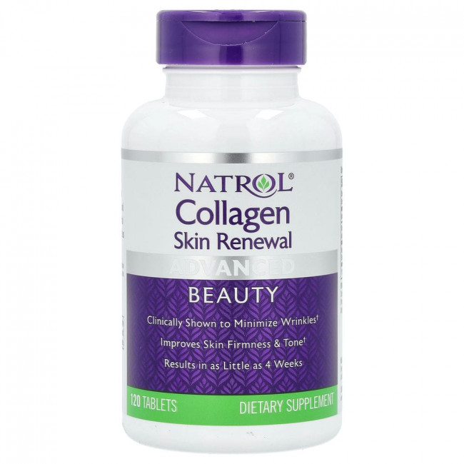 Natrol, Коллаген для восстановления кожи, 120 таблеток
