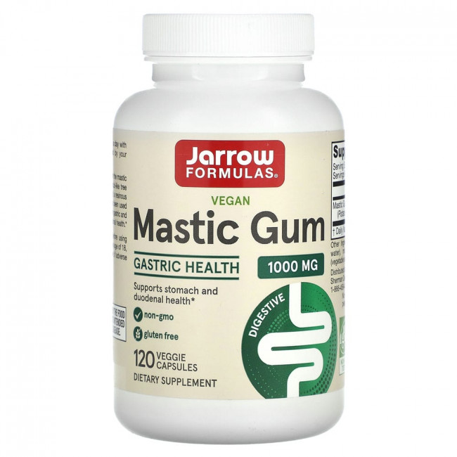 Jarrow Formulas, мастиковая смола, 120 растительных капсул Jarrow Formulas, мастиковая смола, 120 растительных капсул