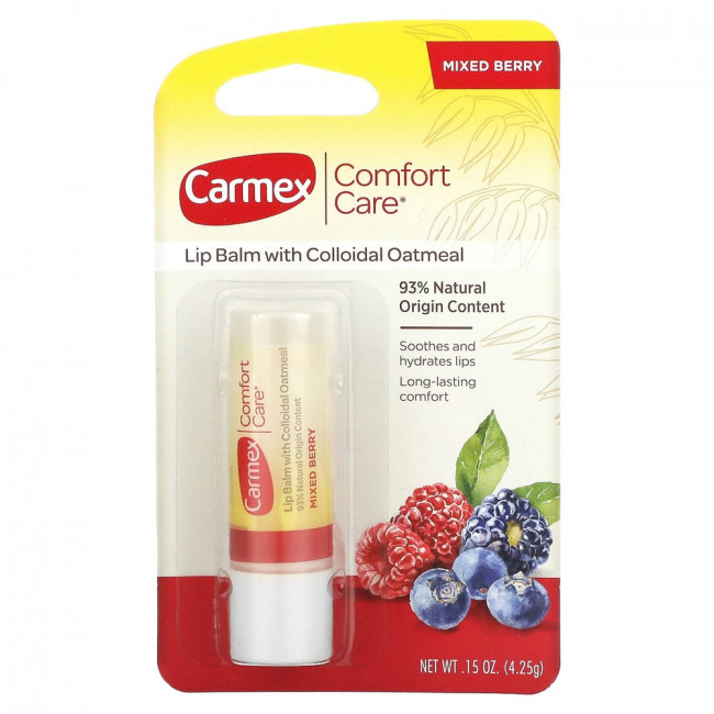 Carmex, Бальзам для губ Comfort Care, смесь ягод, 4,25 г (0,15 унции) Carmex, Бальзам для губ Comfort Care, смесь ягод, 4,25 г (0,15 унции)