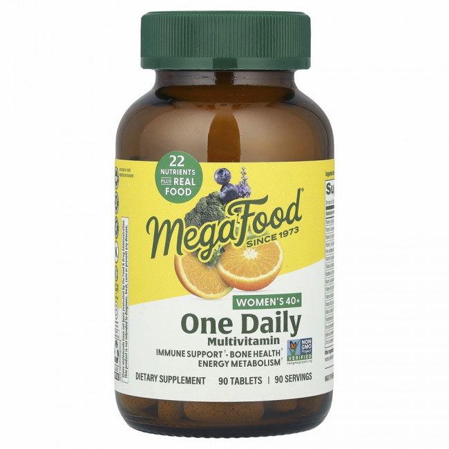 MegaFood, Women Over 40, мультивитамины для женщин старше 40 лет, для приема один раз в день, 90 таблеток