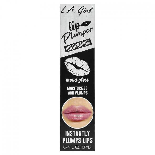 LA Girl, Lip Plumper, Mood Gloss, GLP529 Holographic, 0.44 fl oz (13 ml)