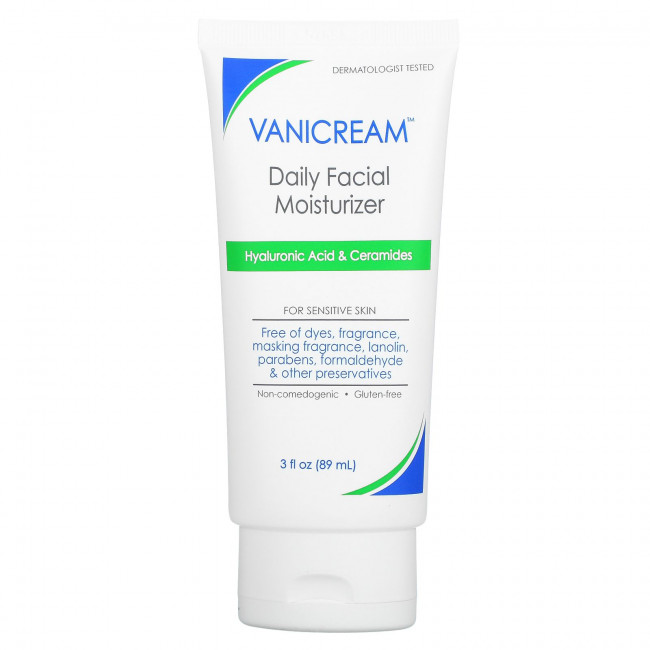 Vanicream, Ежедневное увлажняющее средство для чувствительной кожи, без отдушек, 89 мл (3 жидк. Унции) Vanicream, Ежедневное увлажняющее средство для чувствительной кожи, без отдушек, 89 мл (3 жидк. Унции)