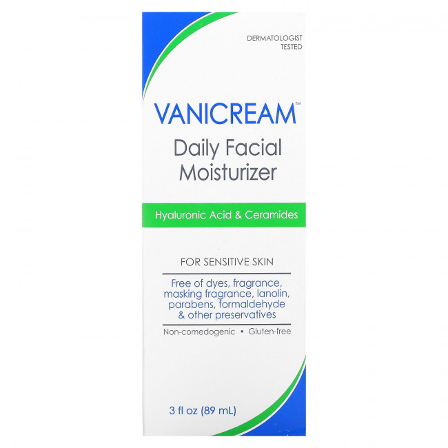 Vanicream, Ежедневное увлажняющее средство для чувствительной кожи, без отдушек, 89 мл (3 жидк. Унции) Vanicream, Ежедневное увлажняющее средство для чувствительной кожи, без отдушек, 89 мл (3 жидк. Унции)
