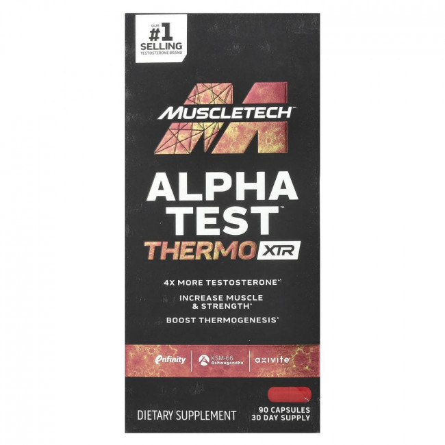 MuscleTech, AlphaTest™ Thermo XTR, 90 капсул MuscleTech, AlphaTest™ Thermo XTR, 90 капсул