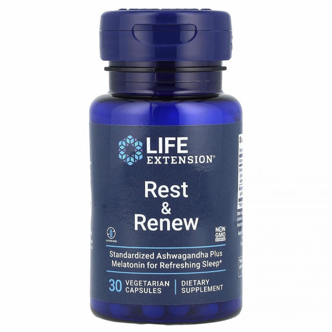 Life Extension, Rest & Renew, 30 вегетарианских капсул