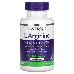 Natrol, L-аргинин, 1000 мг, 90 таблеток Natrol, L-аргинин, 1000 мг, 90 таблеток