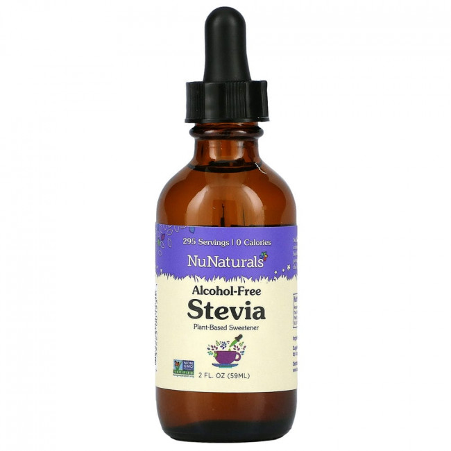 NuNaturals, стевия, без спирта, 59 мл (2 жидк. унции) NuNaturals, стевия, без спирта, 59 мл (2 жидк. унции)
