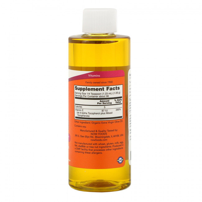 NOW Foods, Натуральное E-Масло, 118 мл NOW Foods, Натуральное E-Масло, 118 мл
