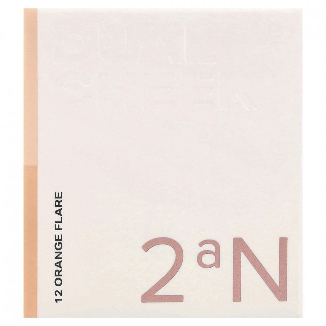 2aN, Dual Cheek, 12 Orange Flare, 7,4 г 2aN, Dual Cheek, 12 Orange Flare, 7,4 г
