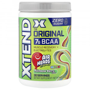 XTEND, 7 г BCAA, Air Heads Extreme Candy® Rainbow Berry, 447 г (16 унций)