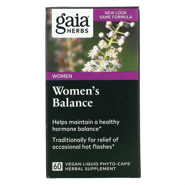 Gaia Herbs, Women's Balance, 60 Veggie Liquid Phyto-Caps Gaia Herbs, Women's Balance, 60 Veggie Liquid Phyto-Caps