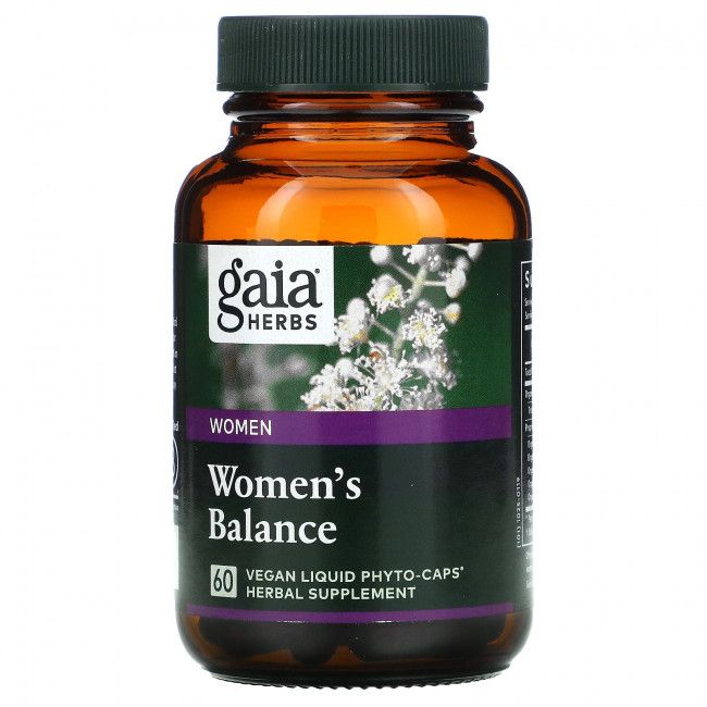 Gaia Herbs, Women's Balance, 60 Veggie Liquid Phyto-Caps Gaia Herbs, Women's Balance, 60 Veggie Liquid Phyto-Caps