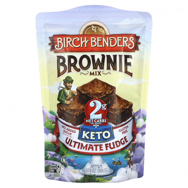 Birch Benders, Brownie Mix, Keto, идеальная помадка, 306 г (10,8 унции) Birch Benders, Brownie Mix, Keto, идеальная помадка, 306 г (10,8 унции)