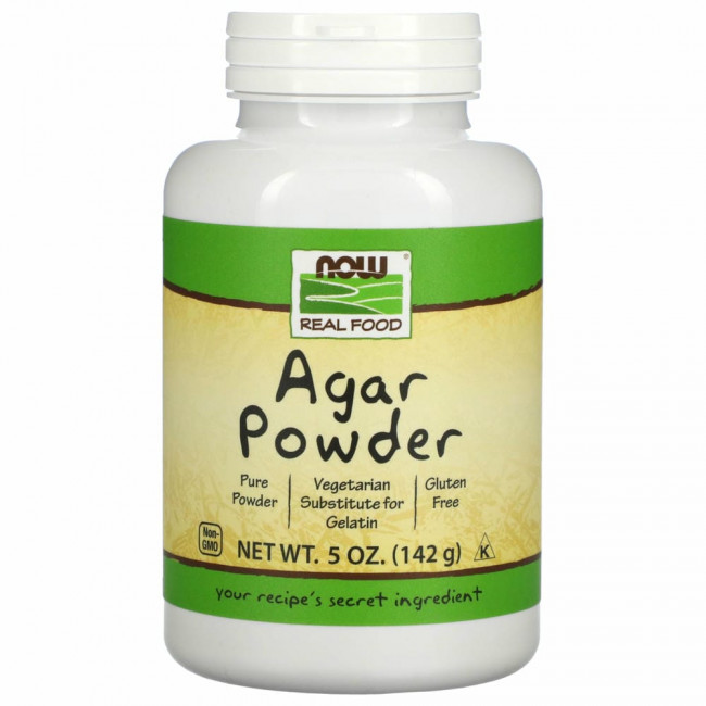 NOW Foods, Порошок агар, 5 унций (142 г) NOW Foods, Порошок агар, 5 унций (142 г)