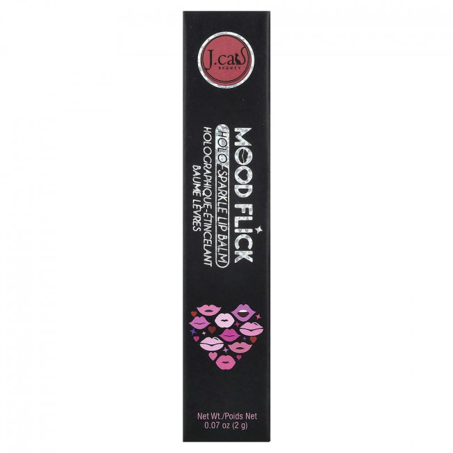 J.Cat Beauty, Mood Flick, Holo-Sparkle Lip Balm, MLB101 Switch Off, 0.07 oz (2 g)
