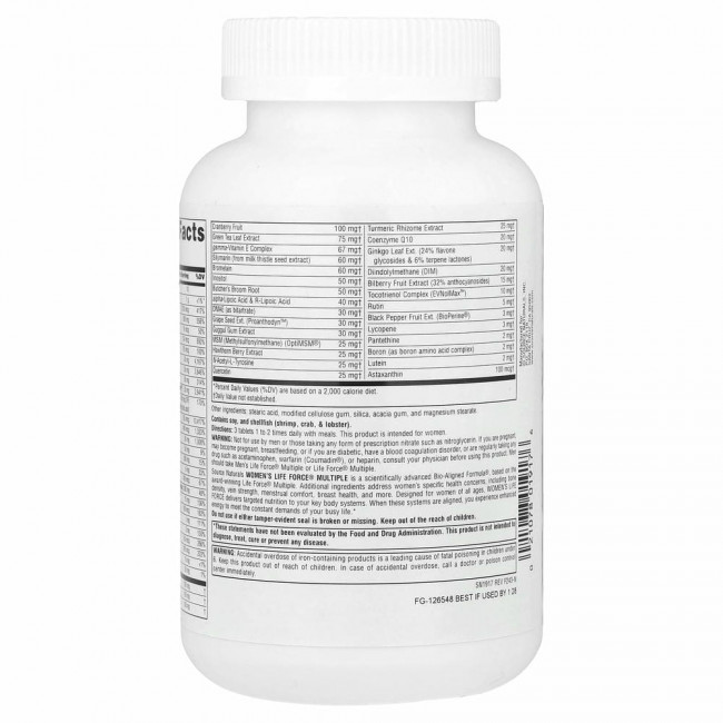 Source Naturals, Women's Life Force Multiple, 180 таблеток