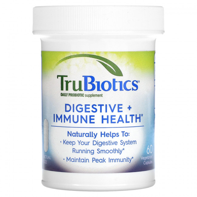 TruBiotics, Здоровье пищеварительной и иммунной систем, 60 вегетарианских капсул TruBiotics, Здоровье пищеварительной и иммунной систем, 60 вегетарианских капсул