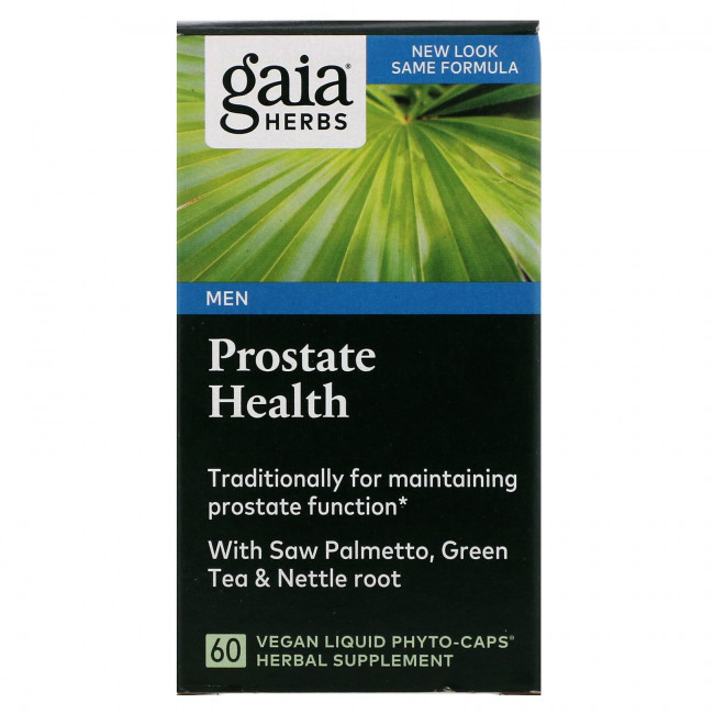 Gaia Herbs, Здоровье простаты, 60 веганских жидких фитокапсул Gaia Herbs, Здоровье простаты, 60 веганских жидких фитокапсул