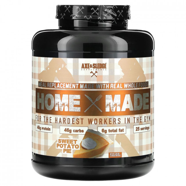 Axe & Sledge Supplements, Home Made, Meal Replacement, Sweet Potato Pie, 6.28 lbs (2,850 g)