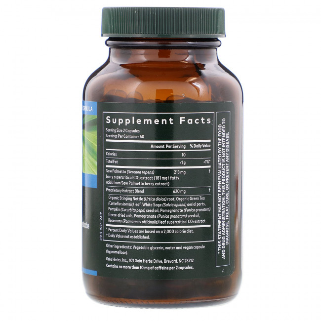 Gaia Herbs, Средство для поддержания здоровья простаты, 120 веганских капсул Phyto-Cap