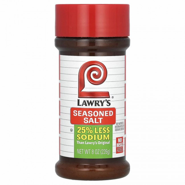 Lawry's, соль с приправами, с пониженным содержанием натрия, 226 г (8 унций) Lawry's, соль с приправами, с пониженным содержанием натрия, 226 г (8 унций)